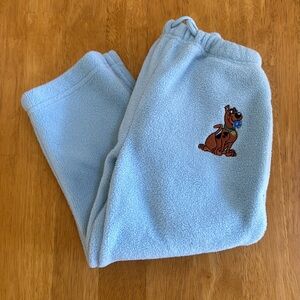✋Warner Brothers Scooby Doo Warm Fleece Pants with Pockets Size 4/5 Embro…